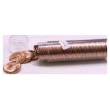 GEM RED 1963 ROLL OF LINCOLN CENTS