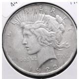 1922 PEACE DOLLAR VF