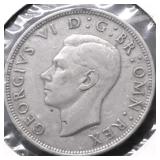 1947 G BRIT HALF CROWN XF
