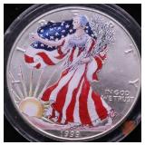 1999 COLORIZED SILVER EAGLE