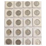 20 90 % SILVER HALF DOLLARS