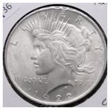 1922 CHOICE BU PEACE DOLLAR