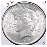 1923 CHOICE BU PEACE DOLLAR