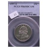 1997 S PCGS MS69 DC WASHINGTON QUARTER