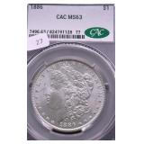 1886 CAC MS63 MORGAN DOLLAR