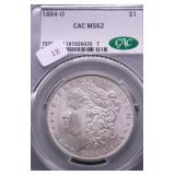 1884 O CAC MS632 MORGAN DOLLAR