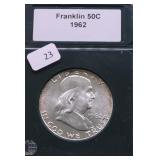 1962 CHOICE BU FRANKLIN HALF DOLLAR