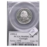 1999 S PCGS PF69DC WASHINGTON QUARTER