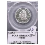 2003 S PCGS PF69 DC NP QUARTER
