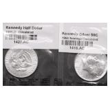GEM BU 1964 , 1969 KENNEDY HALF DOLLARS
