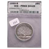 1999 S ICG PF69DC WASHINGTON QUARTER