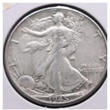 1945 WALKING HALF DOLLAR AU