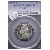 1979 S TYPE 2 PCGS PF69DC JEFFERSON NICKEL
