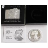 2023 PROOF SILVER EAGLE W BOX PAPERS