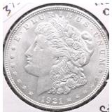 1921 D CHOICE BU MORGAN DOLLAR
