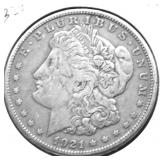 1921 MORGAN DOLLAR VF