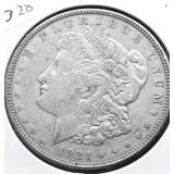 1921 D MORGAN DOLLAR XF