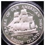 32.9 GRAMS SILVER RHODE ISLAND STATE SEAL
