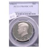 1984 S PCGS PF69DC KENNEDY HALF DOLLAR