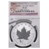 2014 NGC PF69 REVERSE PROOF MAPLE LEAF