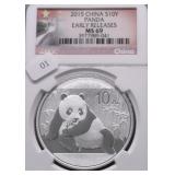 2015 NGC MS69 CHINA PANDA