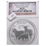2015 P NGC MS69 AUSTRALIA YEAR OF THE HORSE