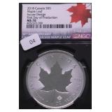 2018  NGC MS70 CANADA MAPLE LEAF