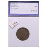 1922 D IGS G 4 LINCOLN CENT