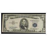 FIVE DOLLAR SILVER CERTIFICATE XF