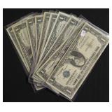 10 SILVER CERTIFICATES