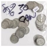 30 CANADA SILVER DIMES