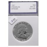 1961 IGS PF70 FRANKLIN HALF DOLLAR