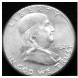 1962 GEM BU FRANKLIN HALF DOLLAR