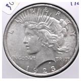 1923 PEACE DOLLAR AU
