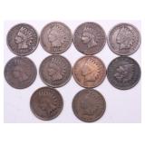 10 INDIAN HEAD CENTS