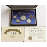 1952 DATE SET W BOX PAPERS