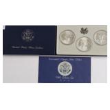 1983 OLYMPIC SILVER DOLLARS W BOX PAPERS
