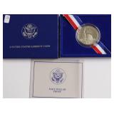 PROOF ELLIS ISLAND HALF DOLLAR W BOX PAPERS