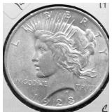1923 CHOICE BU PEACE DOLLAR