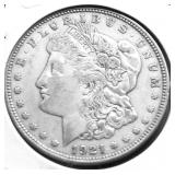 1921 D MORGAN DOLLAR XF