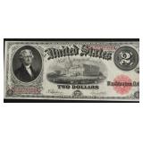 CHOICE BU 2 $ 1917 US LEGAL TENDER