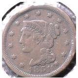 1851 LARGE CENT VF