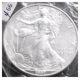 1997 SILVER EAGLE GEM