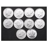 10 40 % SILVER HALF DOLLARS