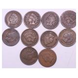 10 INDIAN HEAD CENTS