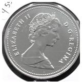 1987 GEM BU CANADA SILVER DOLLAR