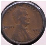 1909 LINCOLN CENT VF