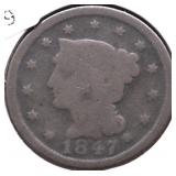 1847 LARGE CENT G