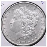 1878 S MORGAN DOLLAR AU