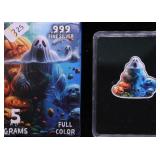 5 GRAMS .999 SILVER ART BAR